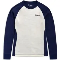 Bergans Inner:dual Merino Junior Long Sleeve navy blue/vanilla white (14286) 152