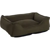 Flamingo hundebett - katzenbett - Bett Zoran grün - waschbares Hundebett mit Gri