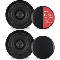 Pyle PDIC51RDBK, Speaker set unit, 2-way, in-Wand/in-Decke, 150 W, 80 - 20000 Hz, 8 Ohm