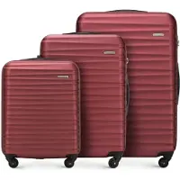 WITTCHEN Reisekoffer 3er Koffer-Set Rollkoffer Trolley Handgepäck Reisekofferset