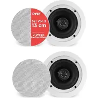 Pyle PDIC1651RD, 2-Wege, 2.0 Kanäle, Kabelgebunden, 80 - 20000 Hz, 16 Ohm, Weiß