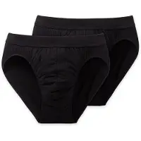 Schiesser Unterhose Herren 105984 Authentic Black (2er Set)-S