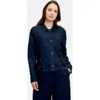 Betty & Co Jackenblazer "Casual-Jacke mit Taschen", Damen, Gr. 36, blau (dunkelblau), Obermaterial: 55% Leinen LI. 45% Viskose CV., Blazer Jackenblazer