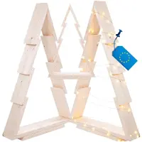 MODO24 3D Weihnachtsbaum Holz, Tannenbaum, Deko Christbaum, Holztanne,Kiefernholz, Weihnachtsdeko, Outdoor, 75,5x48x9,5 cm, Natur imp, CHOI