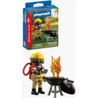 Playmobil Special Plus Feuerwehrmann mit Brandherd