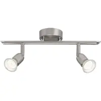 Lightbox LED Spotrohr, 22,5 cm Breite, Ø 5 cm, GU10, 3 W, 300 lm, Metall/Glas