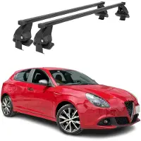 Omac Menabo Dachträger Grundtäger für Alfa Romeo Giulietta 2010-2020 50kg Schwarz 2x