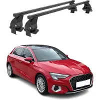 Omac Menabo Dachträger Grundtäger für Audi A3 Sportback 8Y 2020-2025 50kg Schwarz 2x