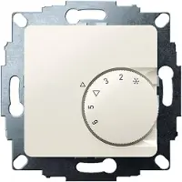 Eberle 191810223402 UP-Raumregler, RAL1013 glänzend 50x50, 5-30C, AC 24V, 1Öffner, 10 A, bei DC 24 V 100 W, Temperaturabsenkung ca.4K UTE