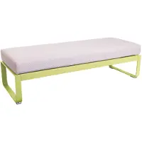 Fermob BELLEVIE 2-Sitzer-Polsterhocker mit Sitzfläche aus perforiertem Stahlblech
