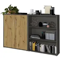 Mid.You AKTENSCHRANK OFFICE EDITION-SW SET 1 NIEDR.