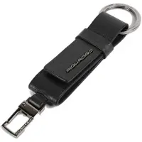 Piquadro Schlüsselanhänger Modus Special Keychain With Carabiner Nero