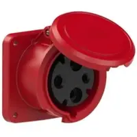 Pce 3331-9 CEE-Anbausteckdose gerade (100x100) 63A 3p 9h IP44 POWER TWIST 33319