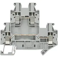 Siemens 8WH1020-5LF00 Doppelstockklemme für Bauelemente, 2,5mm2 Schraubbefestigung grau 8WH10205LF00 - 50 Stück