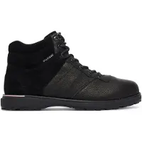 Tommy Hilfiger Schnürschuhe Corporate Outdoor Warm Lth Boot FM0FM05991 Schwarz 40