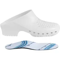 Calzuro Classic S, Sanitär-Clogs mit Löchern und professionellem Fußbett, CE-gek