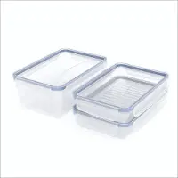 Rotho Clic & Lock 3er-Set Frischhaltedosen - 2x 1l & 1x 2l Vorratsdosen