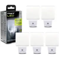 Integral LED Steckdosen-Nachtlicht mit Dämmerungssensor | Automatisches Ein-/Aus
