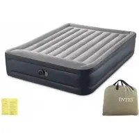 Intex Deluxe Pillow Rest Raised Doppelmatratze 152x203x42cm mit Pumpe