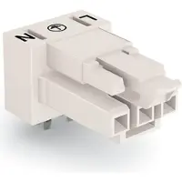 Wago 890-823/011-000 Buchse für Leiterplatten,abgewinkelt,3-polig,weiß 890823011000 - 100 Stück