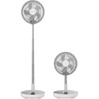 Cecotec 08224, Haushalts-Lamellenlüfter, Weiß, Flur, 20 cm, Tasten, Akku