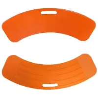 StarTech.com Patienten-Transferbrett - Rutschbrett - Tragkraft 150 kg - Ergonomische ABS-Platte - Für Senioren und Rollstuhlfahrer, Rollstuhl zu Bett, Toilette, Badewanne - Orange