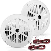 Pyle 16,5 cm Marine-Lautsprecher (2er-Set) – 2-Wege-System, wasserdicht und wetterfest