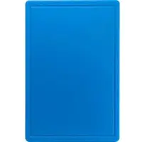 Stalgast Schneidebrett, HACCP, Polypropylen, 600 x 400 x 18 mm, Praktisches Schneidbrett zum Schneiden und Servieren, Blau für Fisch und andere Meeresprodukte