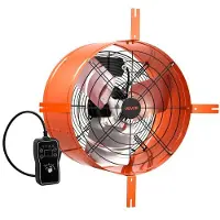 Vevor Giebellüfter 40,6cm Dachbodenlüfter mit 3304,6m³/h Luftstrom Orange