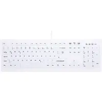 Contour Design Design Active Key ClassicClean Silikon Tastaturabdeckung Full-Size Weiß DE C8100, Volle Größe (100%), Kabellos, RF Wireless, Scherenschalter, Weiß
