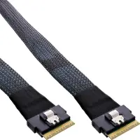 InLine Slim SAS Kabel, SFF-8654 8X zu SFF-8654 8X, 48 Gb/s, 0,5m