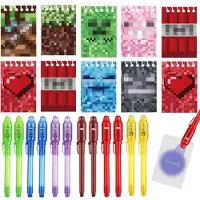 Sonstiges 12 UV-Stifte mit Licht und 12 Notizbücher für Kindergeburtstage und Adventskalender