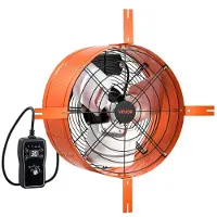 Vevor Giebellüfter 38,1cm Dachbodenlüfter mit 2803,4m³/h Luftstrom Orange