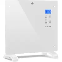 Klarstein Elektroheizung, Konvektor-Heizung mit Bodenrollen, Mobile Elektroheizung Energiesparend, Schlanke, Leise Heizung Elektrisch, Standgerät Heizkörper Elektrisch mit Thermostat, 1000 W