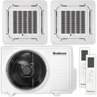 Bosch Buderus Multisplit Klimaanlage Decken-Set | Logacool AC166i | 3,5+3,5kW