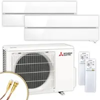 Mitsubishi Multisplit Klimaanlage | MSZ-LN | 2x2,5 kW | Pearl White | Quick-Connect