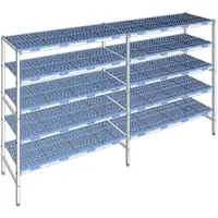 Tournus Ausstattung Versetzbares Regal mit 5 Ebenen aus Aluminium 175 x 323.6 x 56 cm - PLI3236