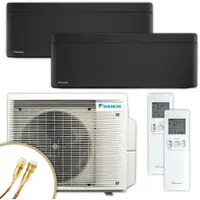 Daikin Multisplit Klimaanlage | Stylish | schwarz | 2,0 kW + 3,4 kW Quick Connect