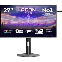 AOC AGON PRO AGP277QKDC, 67,3 cm (26.5"), 2560 x 1440 Pixel, Quad HD, OLED, 0,03 ms, Grau