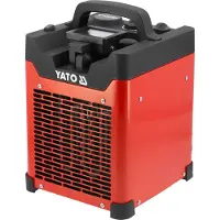 YATO Heizgerät, Heizlüfter, Gebläse 3300W 3 Stufen mit Thermostat und LED-Strahler
