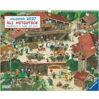 Sonstige Verlage Ali Mitgutsch Kalender 2027 mit 12 fröhlichen Wimmelbildern Querformat 52 x 42,5 cm