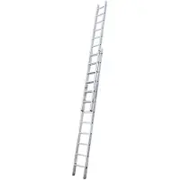 Krause Schiebeleiter Stabilo silber 2x 18 Stufen, H: 525,0 cm