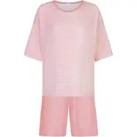 Mey Kurzer Pyjama Serie Simple Stripes Bridal Rose | Größe 42