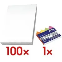 Mailmedia 100er-Pack Faltentaschen inkl. Pagemarker »Pfeil« 43 x 11 mm, 35.3x25 cm