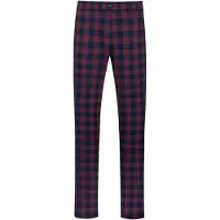 Mey Hose lang Serie Lumber Grid Yacht Blue | Größe M
