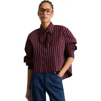 Marc o'polo Marc OPolo DENIM Hemdbluse mit Schluppe, Papertouch-Popeline