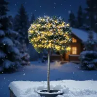 Esotec Solar Cluster-Lichterkette mit 200 micro LEDs Draht wetterfest 102581