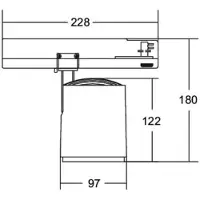 Brumberg Leuchten LED-Schienenstrahler 230 V 88184174