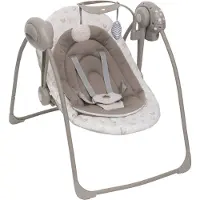 Chicco Babyschaukel Swing & Play mit 5 Schaukelgeschwindigkeiten und Spielleiste für Neugeborene