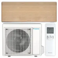 Daikin Split Klimaanlage Set | Stylish | Light Wood | 5,0 kW